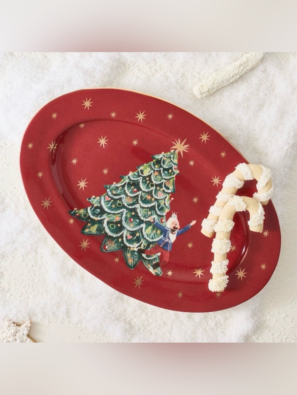 Anthropologie New York City Ballet Stoneware Platter Nutcracker